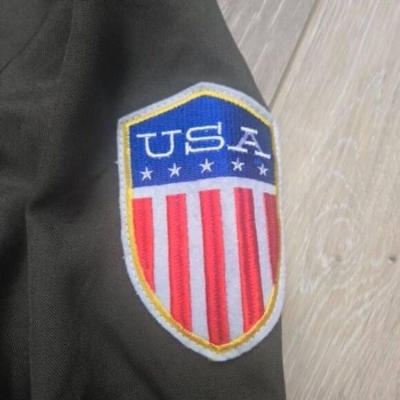 Tipsy Elves Squadron Pilot one piece outfit size large (maybe xl too) green, poc - Picture 4 of 15